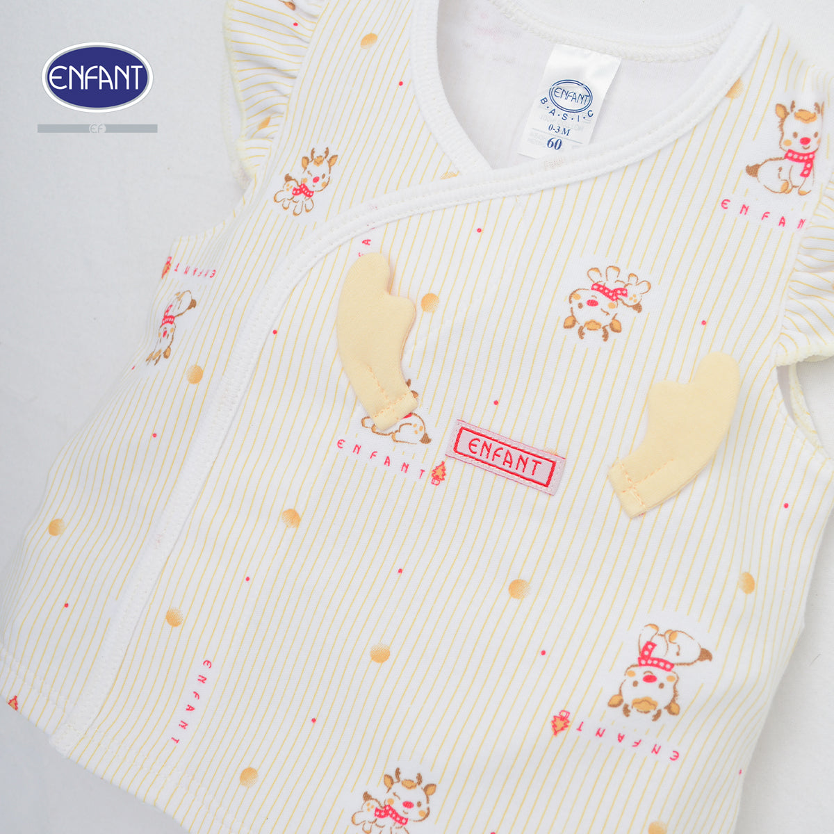 ENFANT ชุดเสื้อแขนกุด+กางเกง 0-3เดือน กวาง ED1DN2