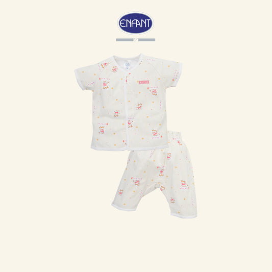 ENFANT ชุดเวลเปอร์เทป สั้น 0-6เดือน  กวาง ED1DN5