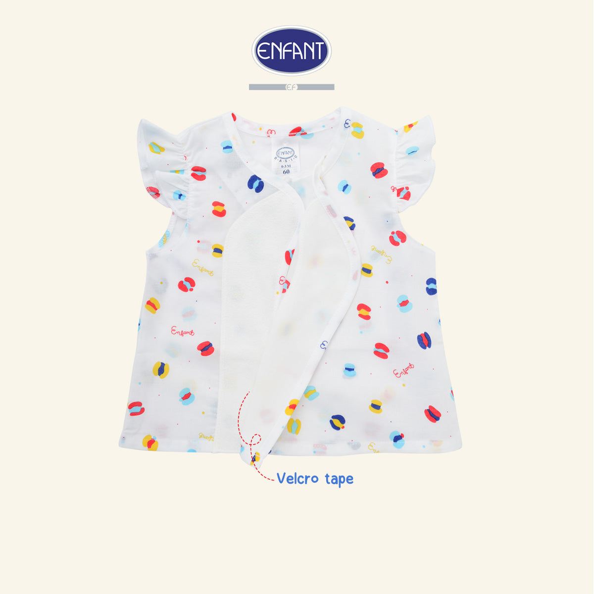 ENFANT ชุดเสื้อผ้าเด็กหญิง สำหรับ แรกเกิด-6 เดือน ED1DP2