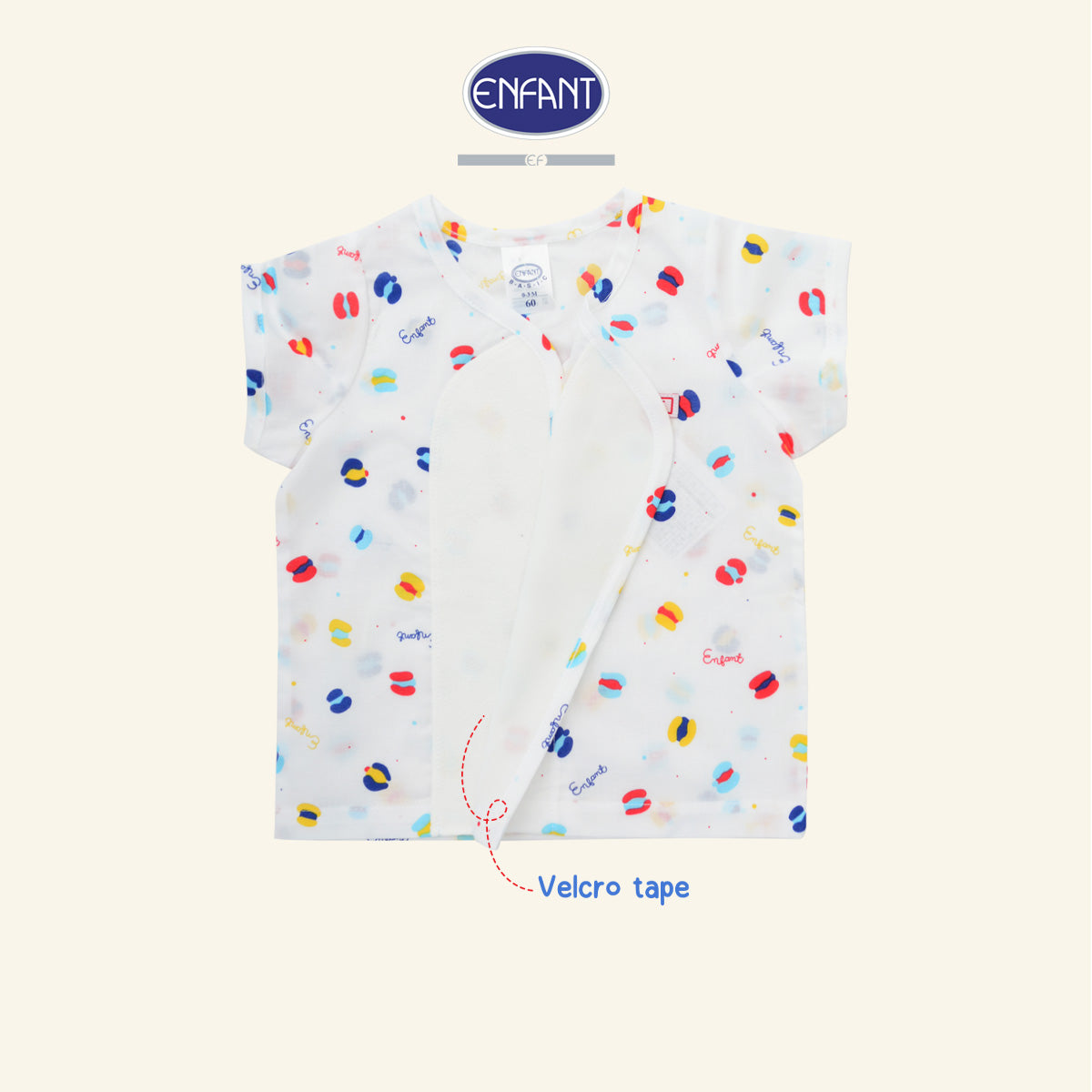ENFANT ชุดเสื้อป้ายเด็ก สำหรับ แรกเกิด-6 เดือน  ED1DP5