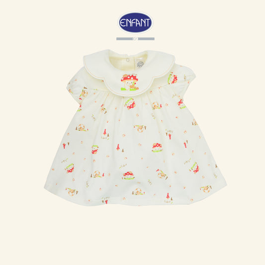 ENFANT ชุดเดรส แขนกุด ลายเห็ดน้อย ED4DK0