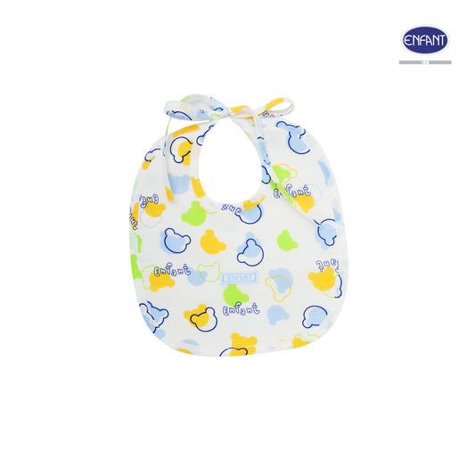 ENFANT BASIC ผ้ากันเปื้อนเด็กเล็กฟรีไซซ์ ลายหมี (ผ้าป่าน) ED5DF0
