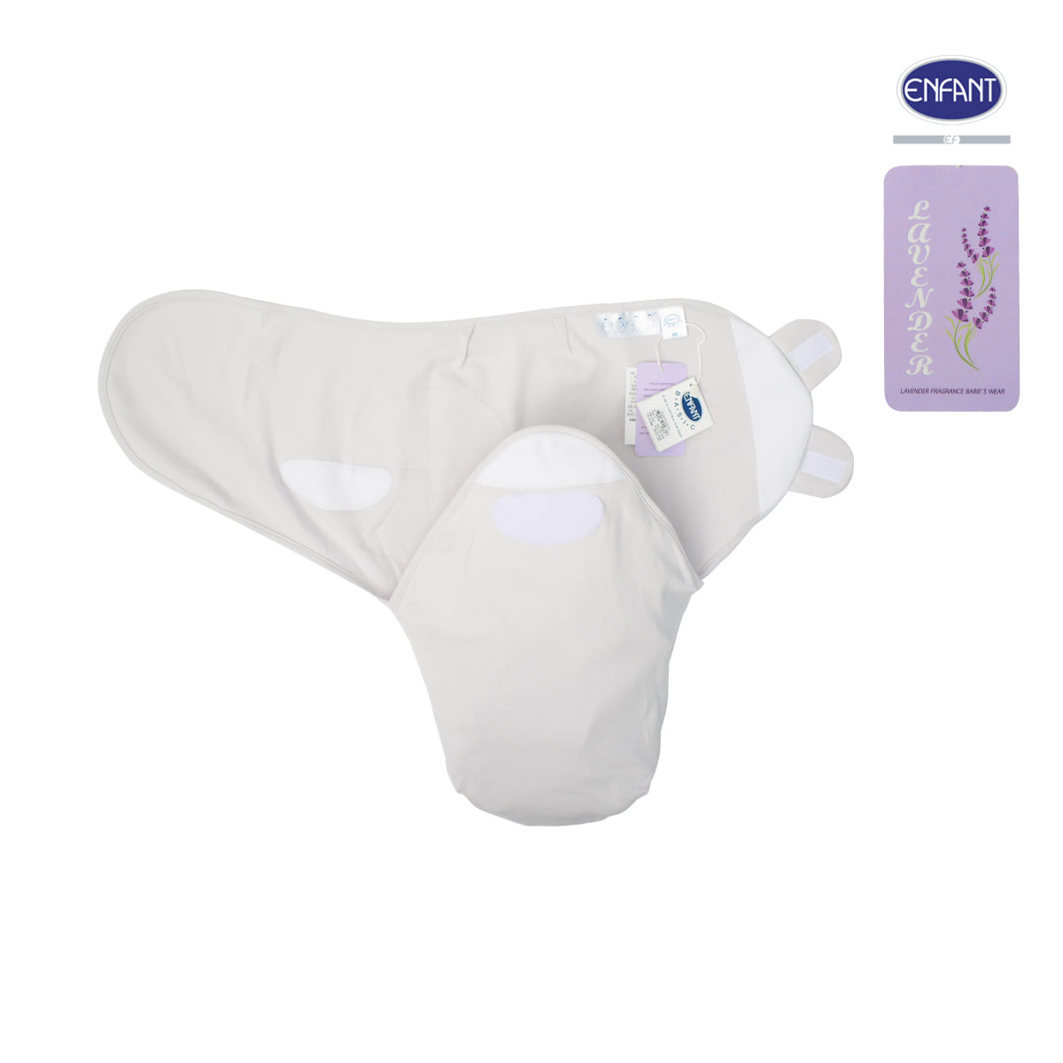 Enfant ผ้าห่อตัวสำเร็จรูปเด็กแรกเกิด ลาเวนเดอร์ ED6ZR2