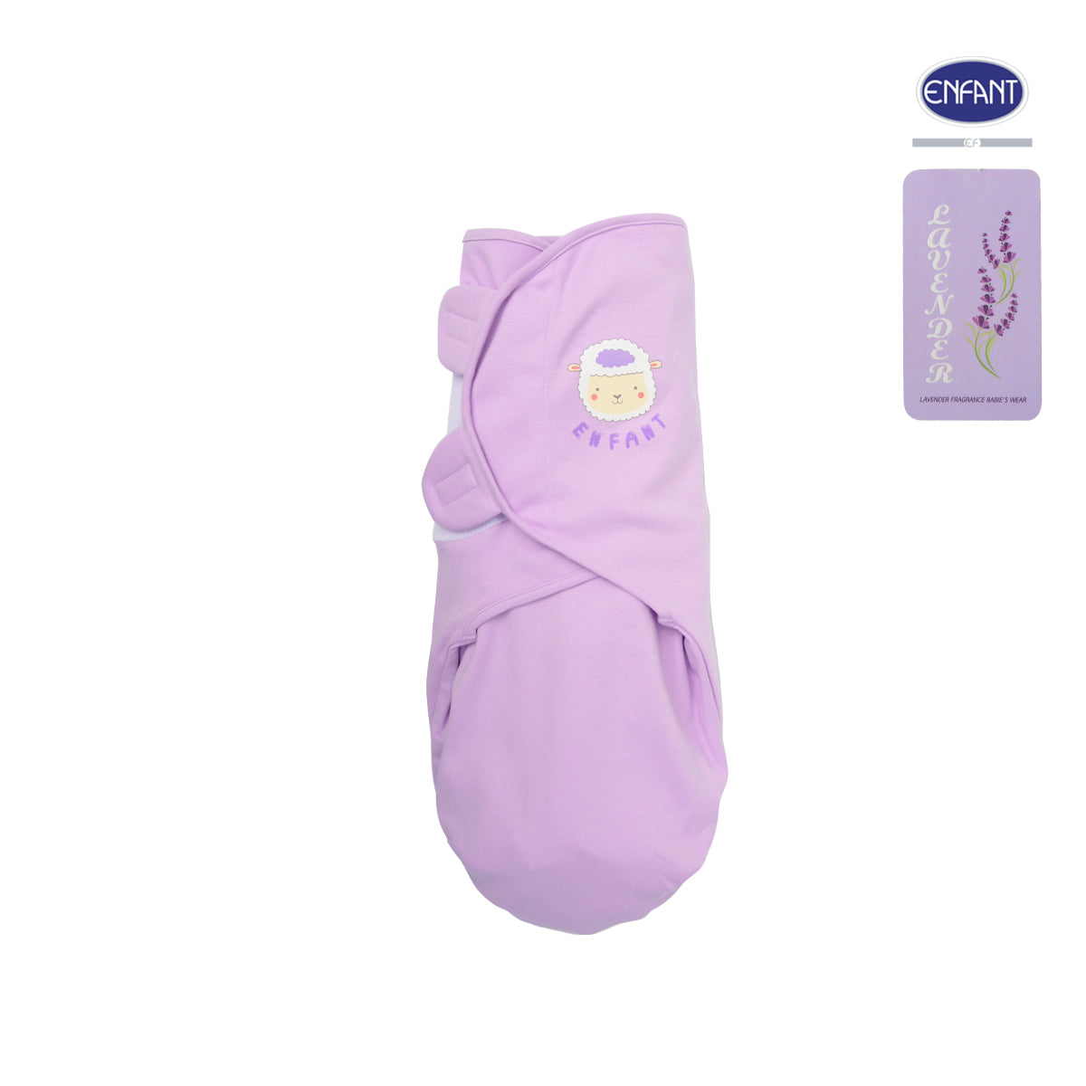 Enfant ผ้าห่อตัวสำเร็จรูปเด็กแรกเกิด ลาเวนเดอร์ ED6ZR2