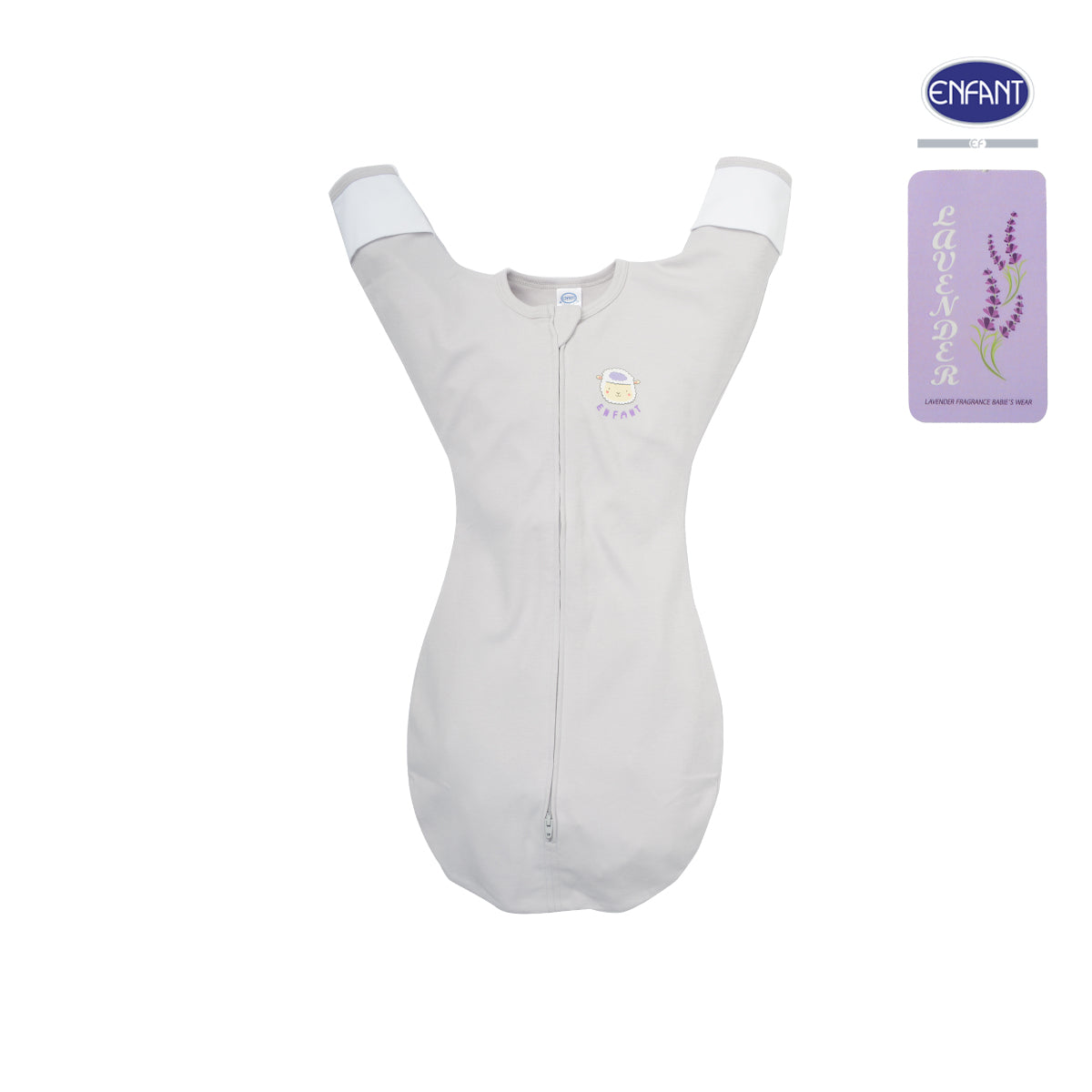 Enfant ผ้าห่อตัวสำเร็จรูปเด็กแรกเกิด ลาเวนเดอร์ ED6ZR4