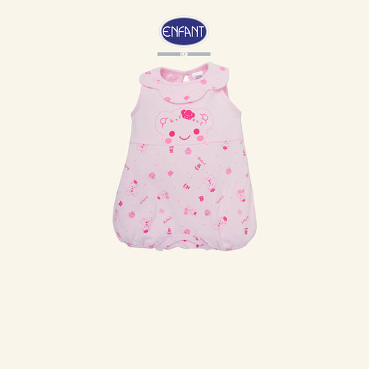 ENFANT ชุดบอดี้สูทเด็กอ่อน สำหรับแรกเกิด-1ขวบ สีชมพู ลายน้องหมี รุ่นED8DH8