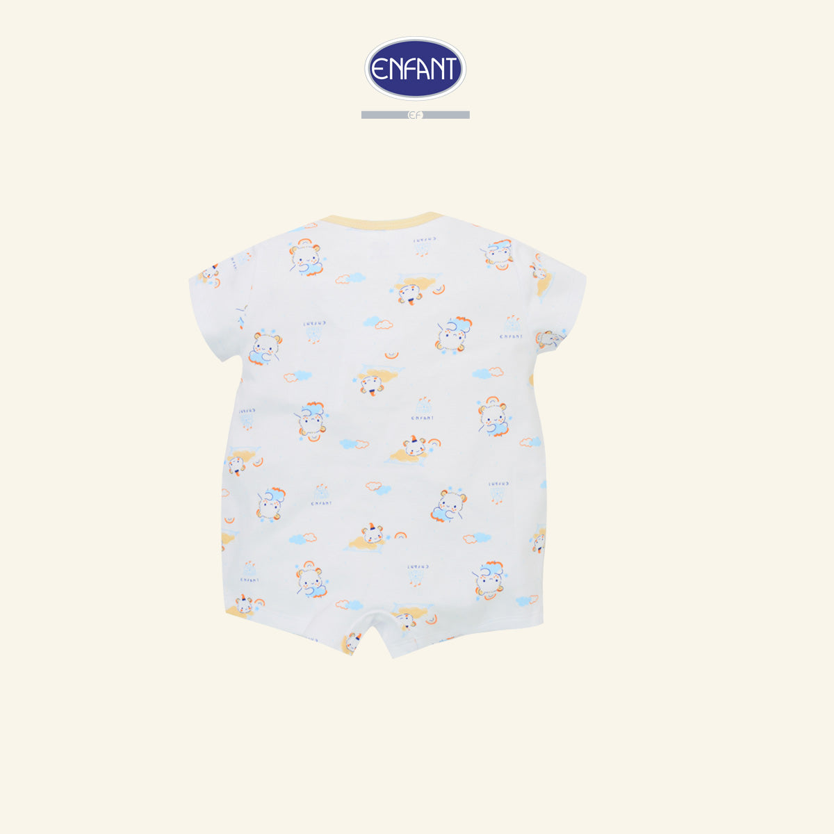 ENFANT BASIC ชุดบอดี้สูทแขนสั้นขาสั้น แรกเกิด- 12 เดือน ED8DM8