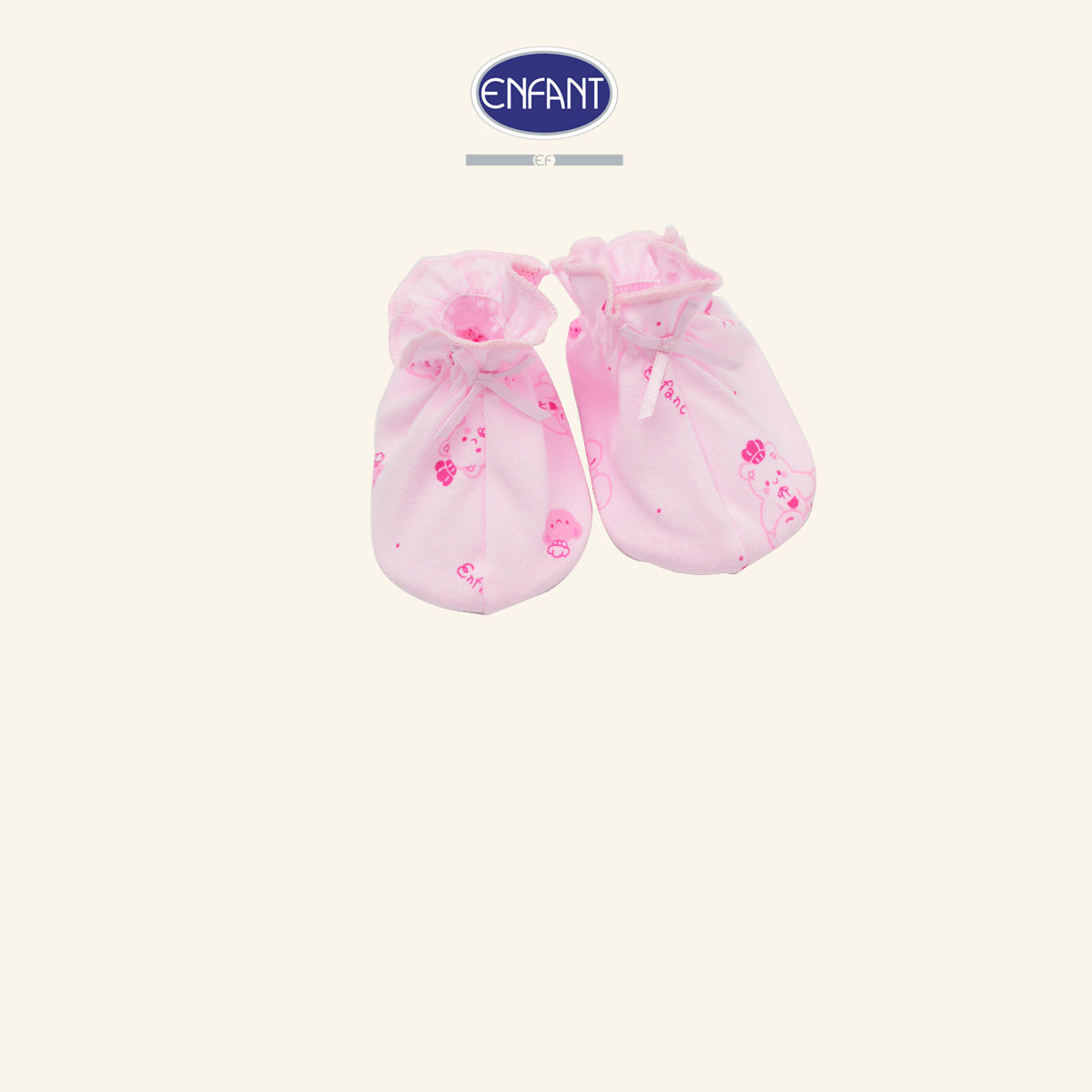 ENFANT ถุงมือ-ถุงเท้า ฟรีไซซ์ ลายน้องหมี 2สี (ขายแยกชิ้น)รุ่นED9DH0-ED9DH1