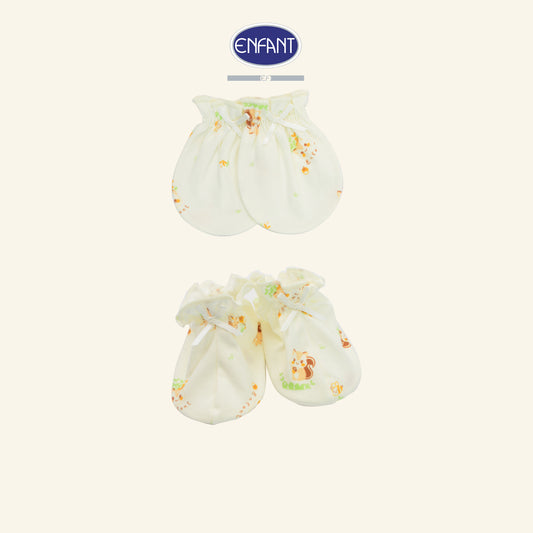 ENFANT ถุงมือ & ถุงเท้า เด็กอ่อน สำหรับแรกเกิด3- เดือน (ขายแยกชิ้น) ED9DI0+ED9DI1