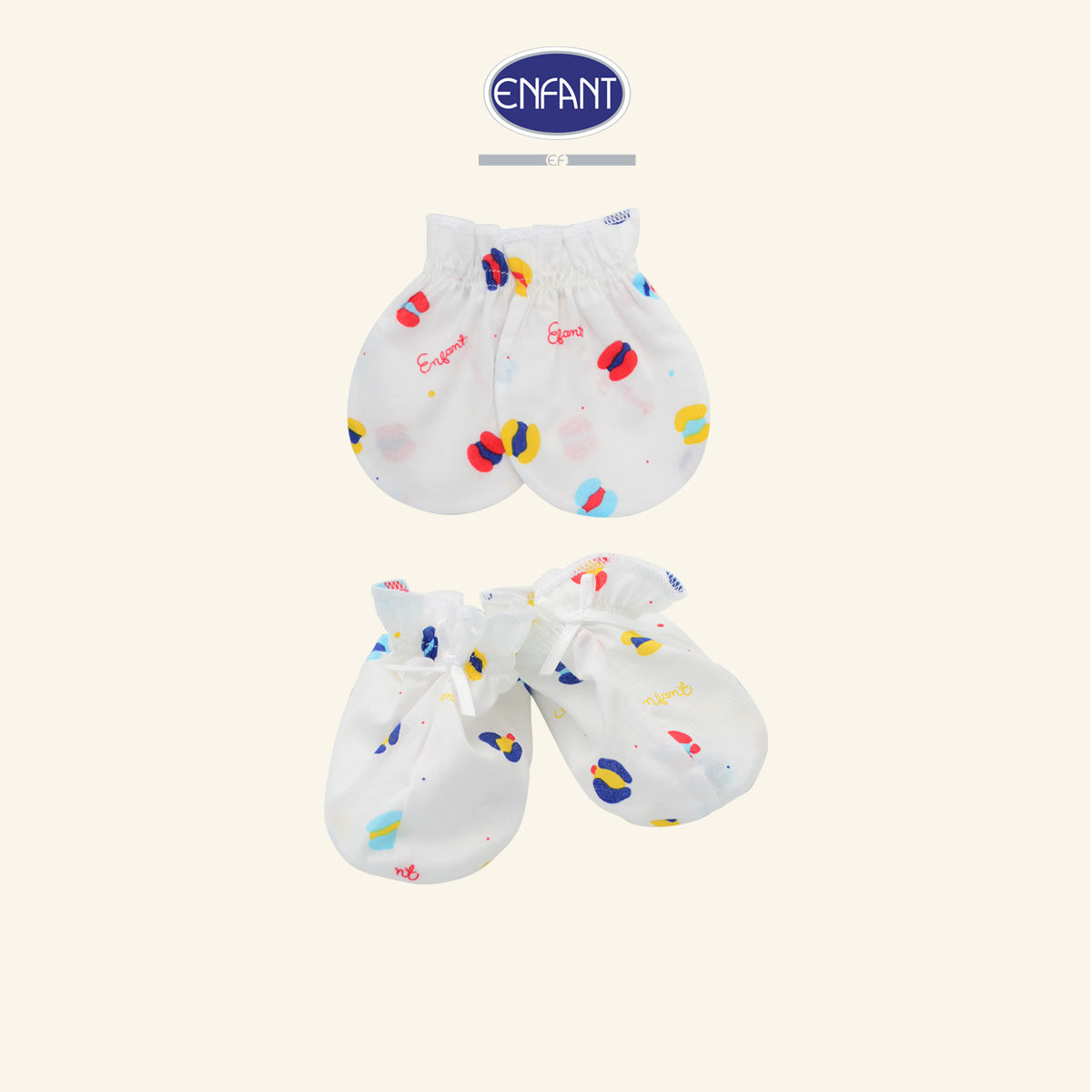 ENFANT ถุงมือ & ถุงเท้า (ขายแยกชิ้น) สำหรับแรกเกิด ED9DP0,ED9DP1