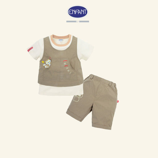 ENFANT ชุดเสื้อผ้าเด็กชาย สำหรับ 6 เดือน-8 ขวบ EE1U81