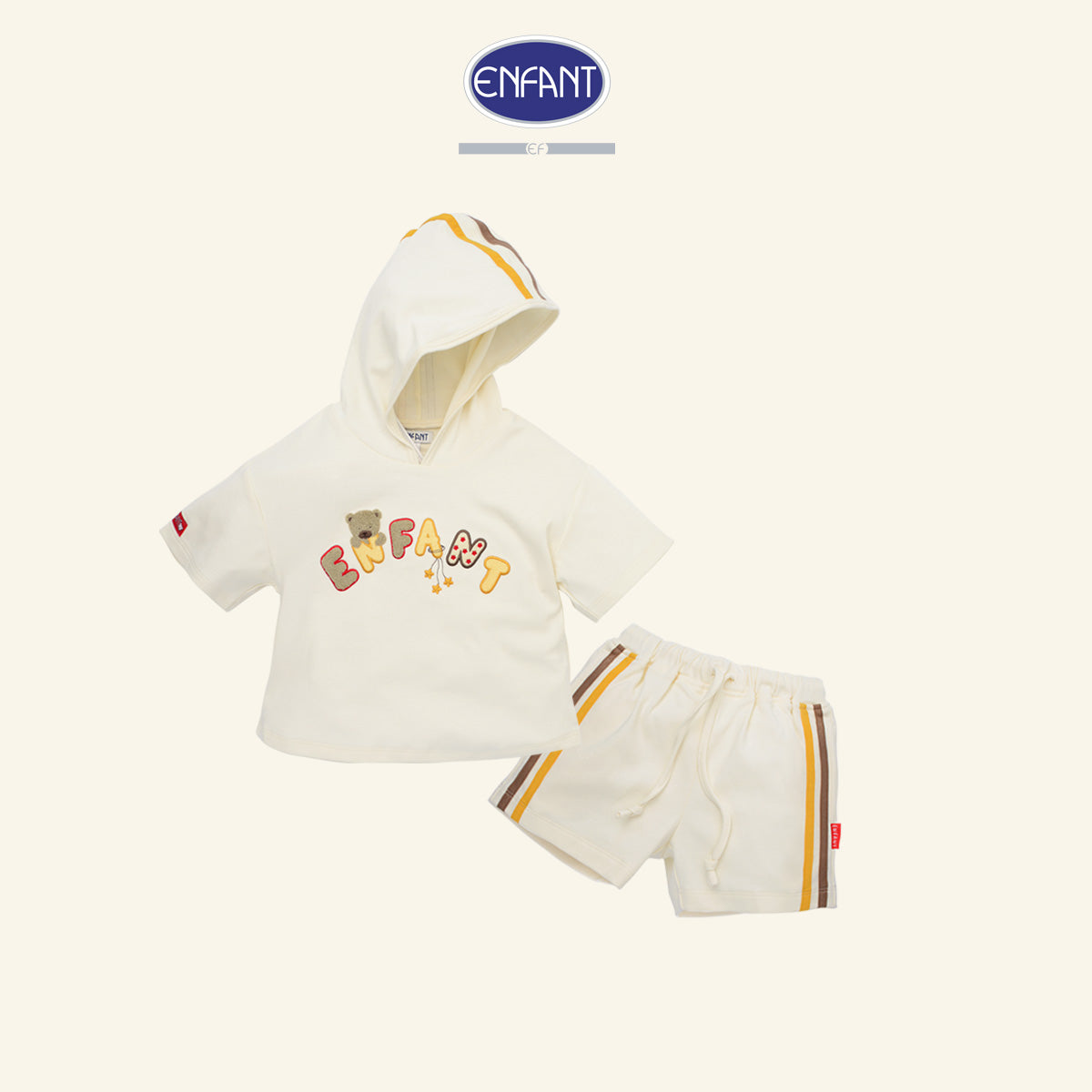 ENFANT ชุดเสื้อผ้าเด็ก สำหรับ 1 ขวบ-8 ขวบ EE1U82