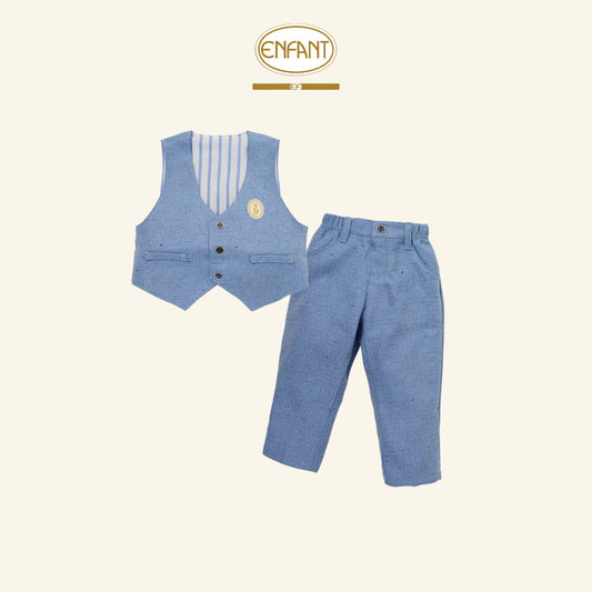 ENFANT ชุดหล่อ เด็กชาย น้ำเงิน 3เดือน-2ปี EF1ER1