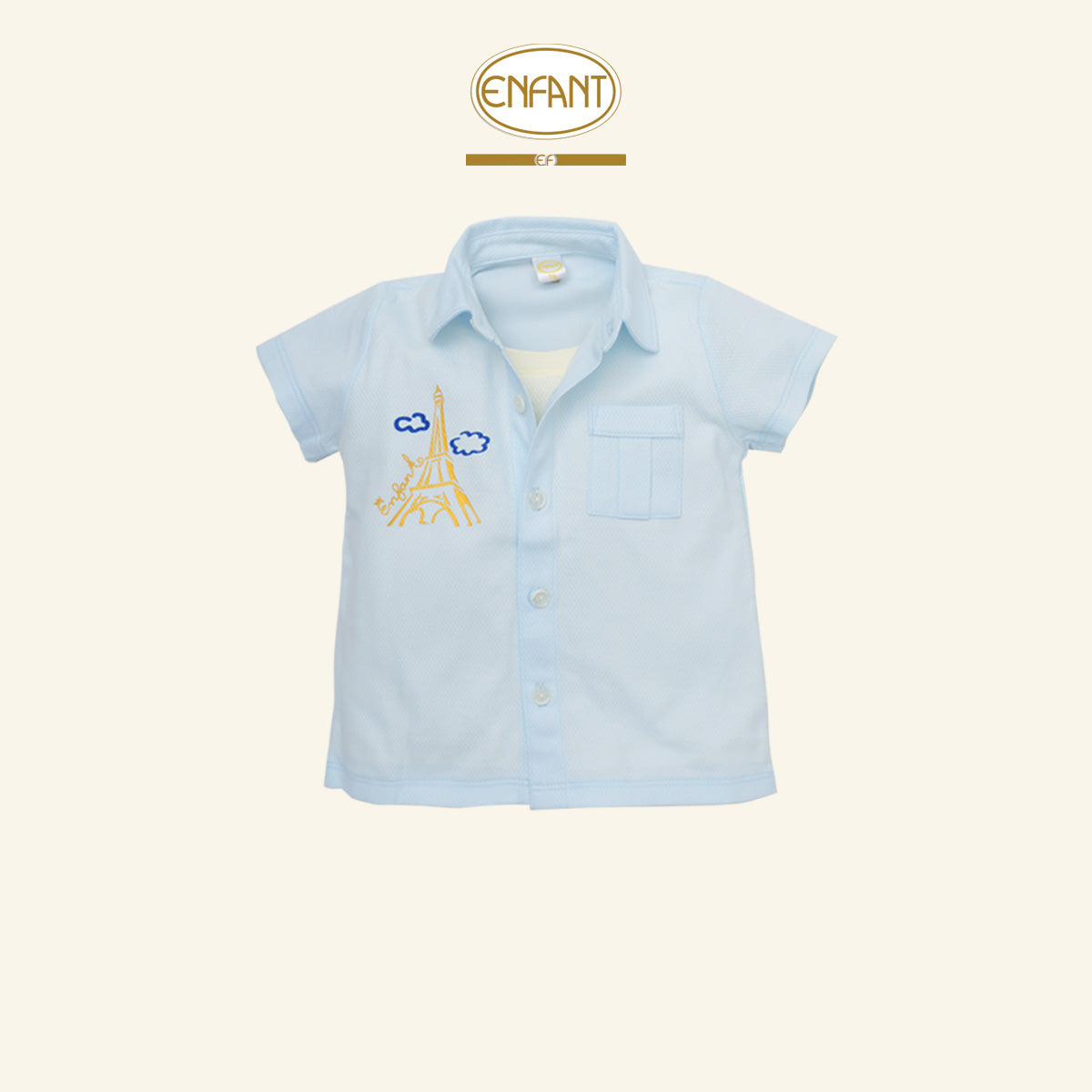 ENFANT ชุดหล่อ คอปก เด็กชาย 3เดือน-2ปี  EF1ES0