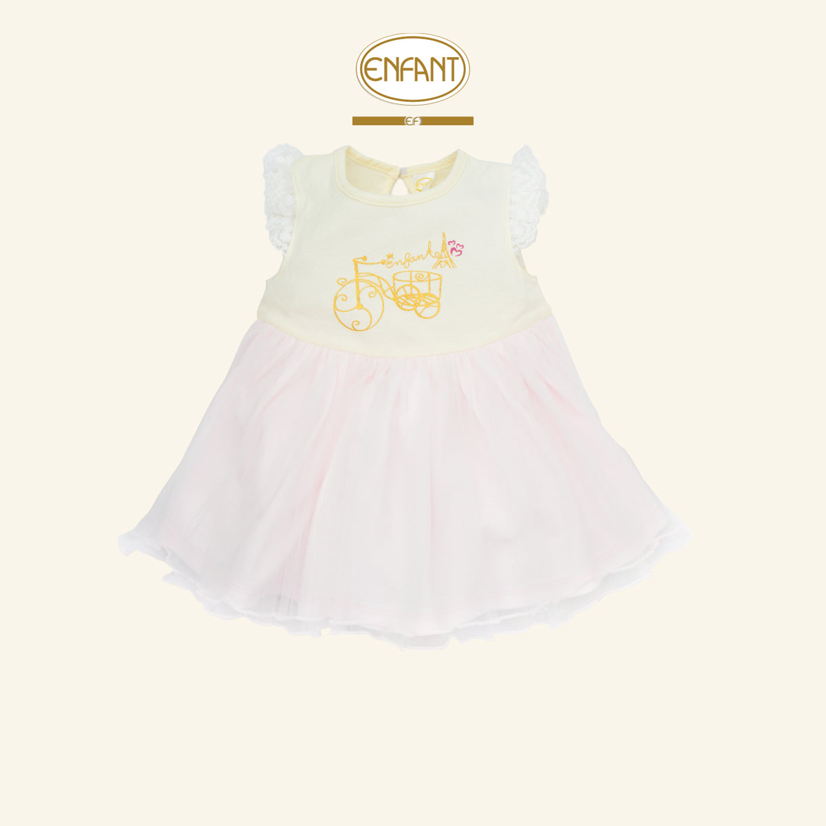 ENFANT เดรสเจ้าหญิง 3เดือน-2ปี น่ารัก EF4ES0