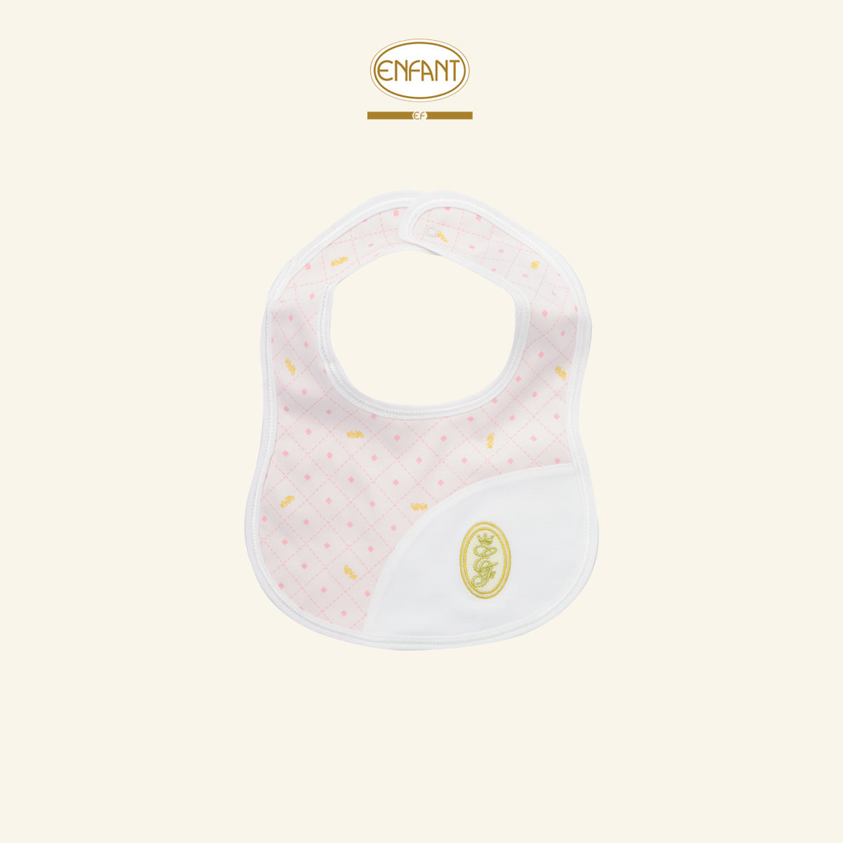 ENFANT ผ้ากันเปื้อน ลายน่ารัก ลูกสาว  ฟรีไซซ์ ชมพูEF5EX1