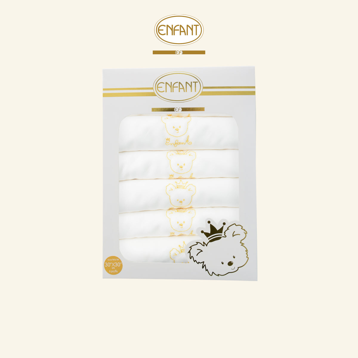 ENFANT GOLD ผ้าอ้อมผ้าสาลู EF7A62.EF7A85, EF7A94