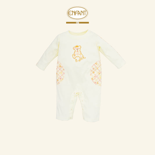 ENFANT ชุดบอดี้สูทยาว ลายหมี แรกเกิด-6เดือน รุ่นEF8EM4