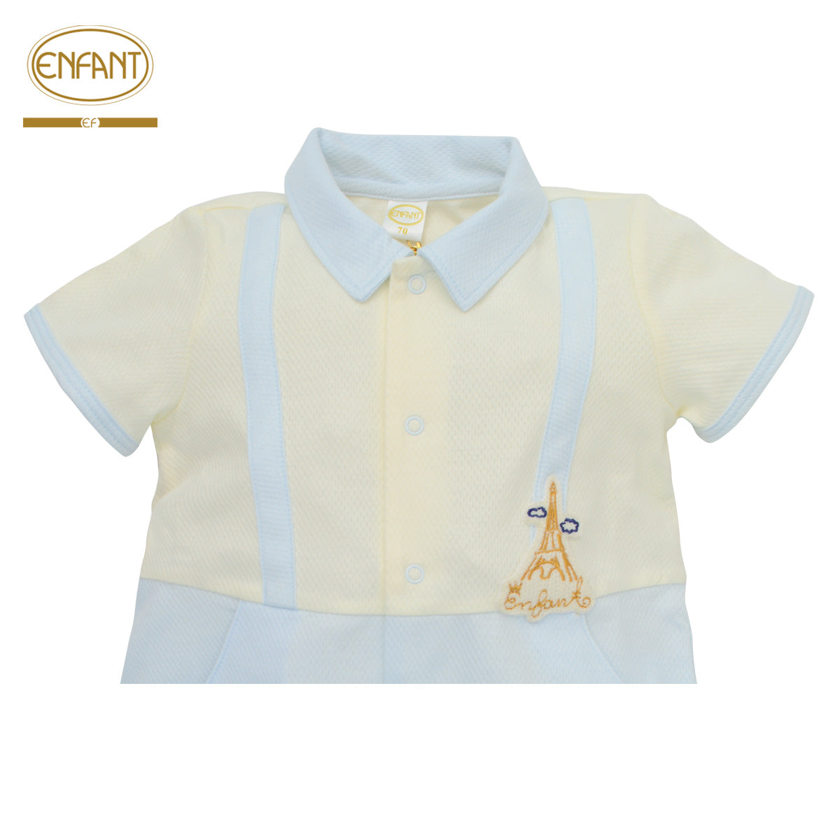ENFANT ชุดบอดี้สูทเอี๊ยม เด็กชาย 3-12เดือน  EF8ES1