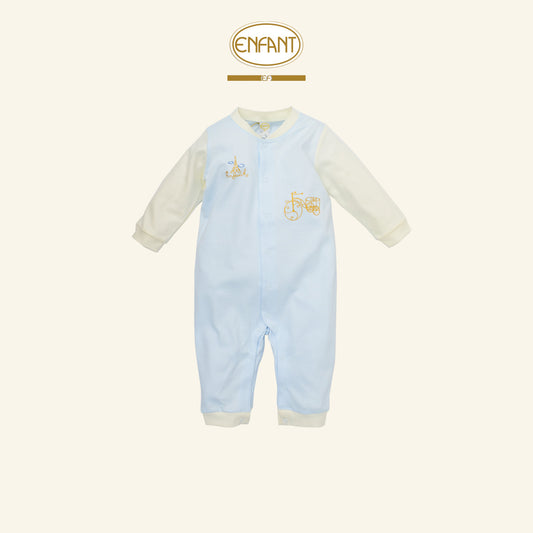 ENFANT ชุดบอดี้สูท ยาว  แรกเกิด-6เดือน ฟ้า  EF8ES4