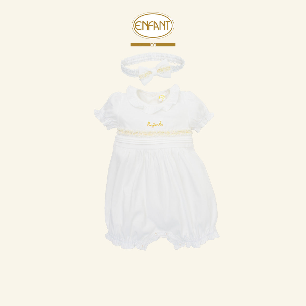 ENFANT ชุดบอดี้สูท+ที่คาดผม จั๊มพ์ตุ๊กตา EF8ET2