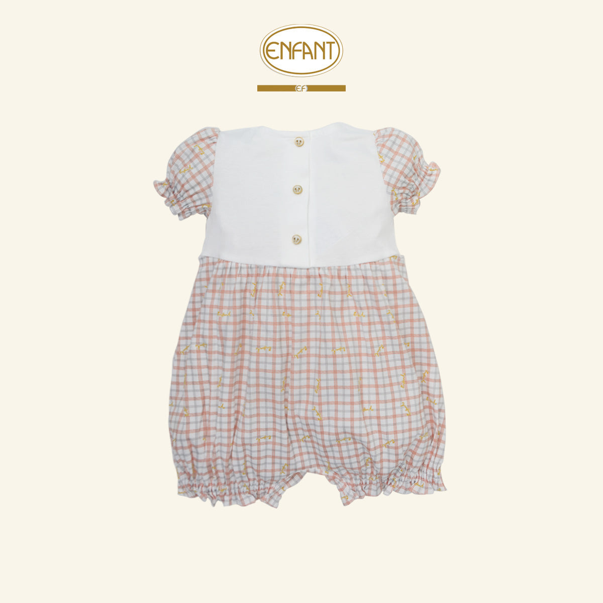 ENFANT  ชุดบอดี้สูท จั๊มพ์  เด็กหญิง 3เดือน-2ปี EF8EU1