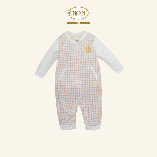 ENFANT ชุดบอดี้สูท ขายาว สก็อต 0-6เดือน  EF8EU4