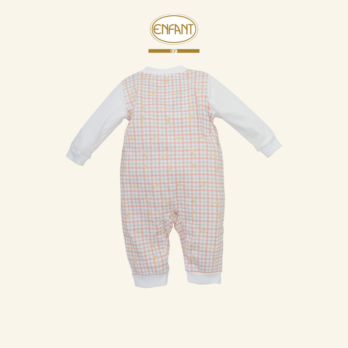ENFANT ชุดบอดี้สูท ขายาว สก็อต 0-6เดือน  EF8EU4