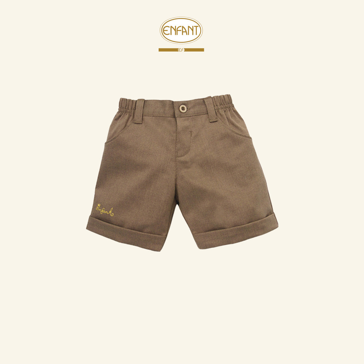 ENFANT ชุดหล่อ น้ำตาล ลายริ้ว 6-12เดือน   EF1ER0