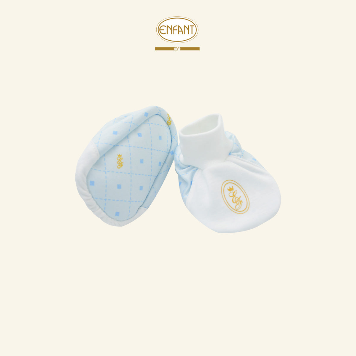 ENFANT ถุงเท้า ลายน่ารัก  ฟรีไซซ์ ฟ้า EF9EX1