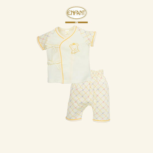 ENFANT ชุดเด็กอ่อนเสื้อผูกข้างแขนสั้น EF1EP5