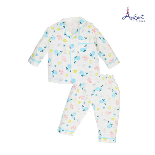 Amusant by Enfant  ขนาด 30*30 นิ้ว  Cotton bamboo 1 กล่องได้ 2 ลาย