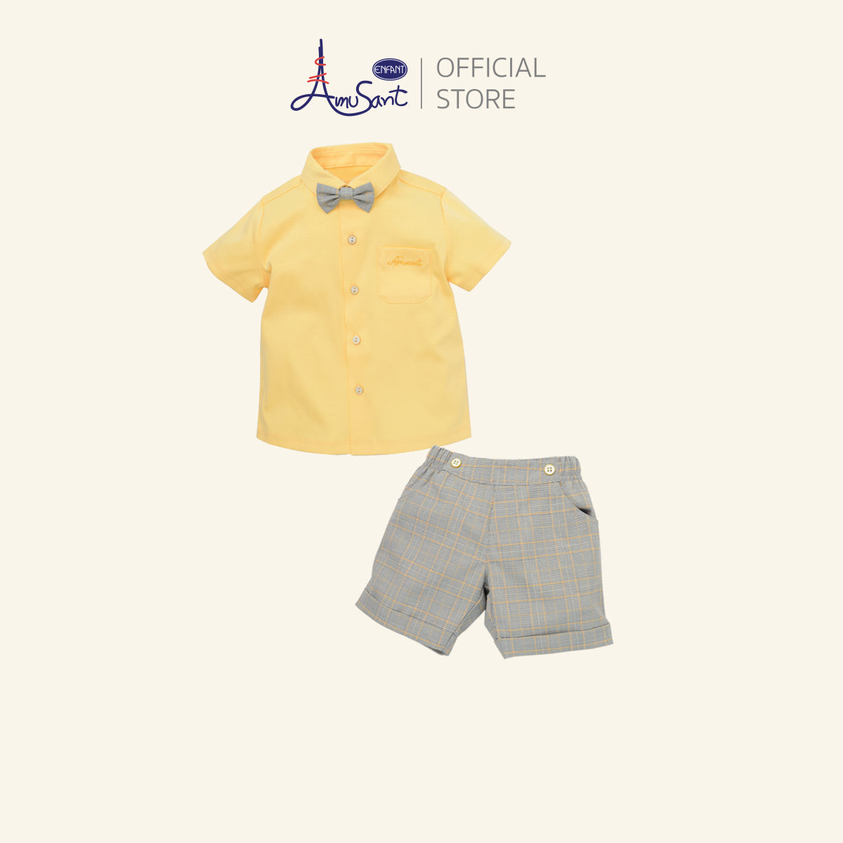 Amusant Gold ชุดเสื้อผ้าเด็กชาย สำหรับ 3 เดือน - 6 ขวบ EH1K80