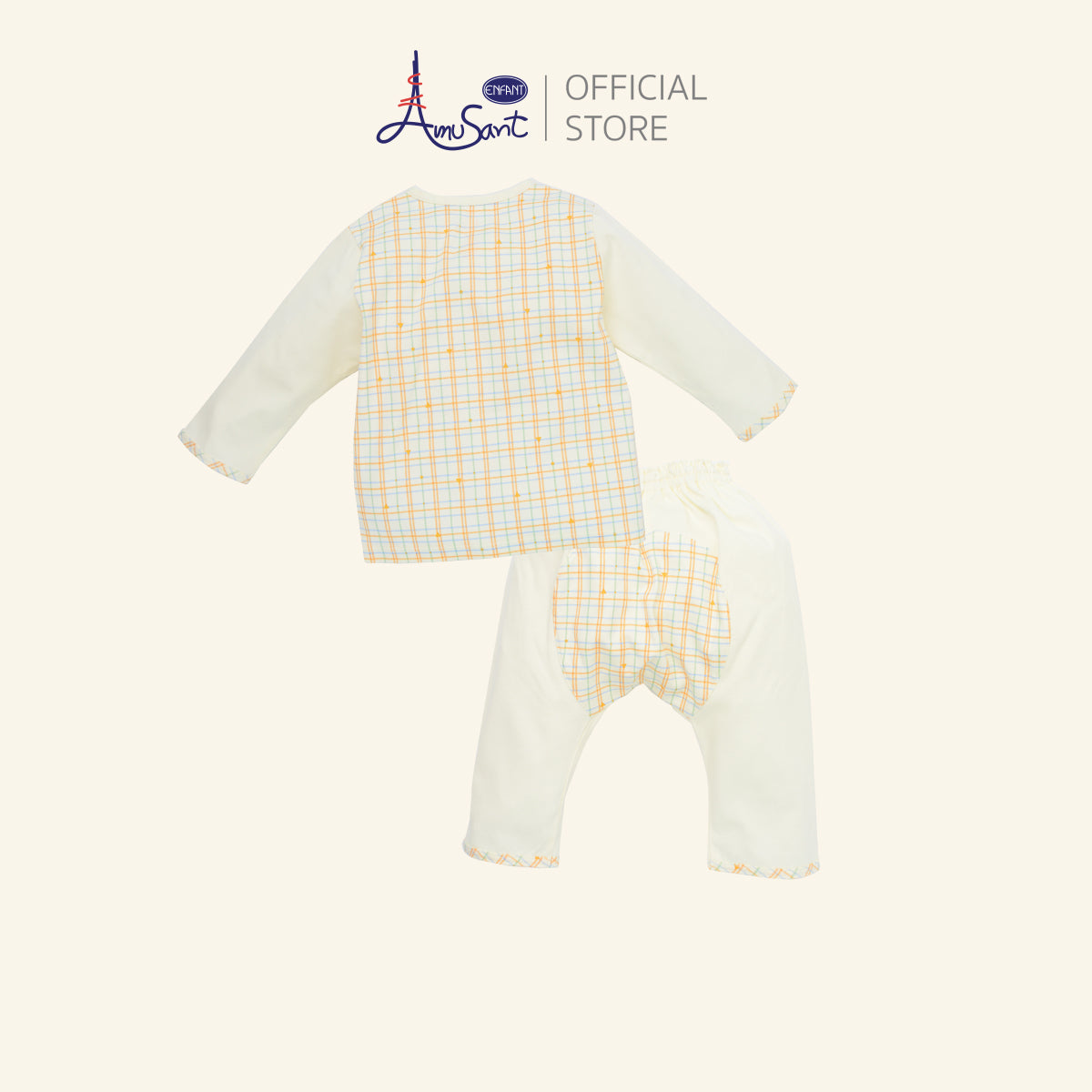 Amusant Gold ชุดเสื้อผ้าเด็กอ่อน สำหรับ 3 เดือน - 2 ขวบ EH1K86