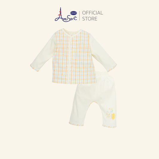 Amusant Gold ชุดเสื้อผ้าเด็กอ่อน สำหรับ 3 เดือน - 2 ขวบ EH1K86