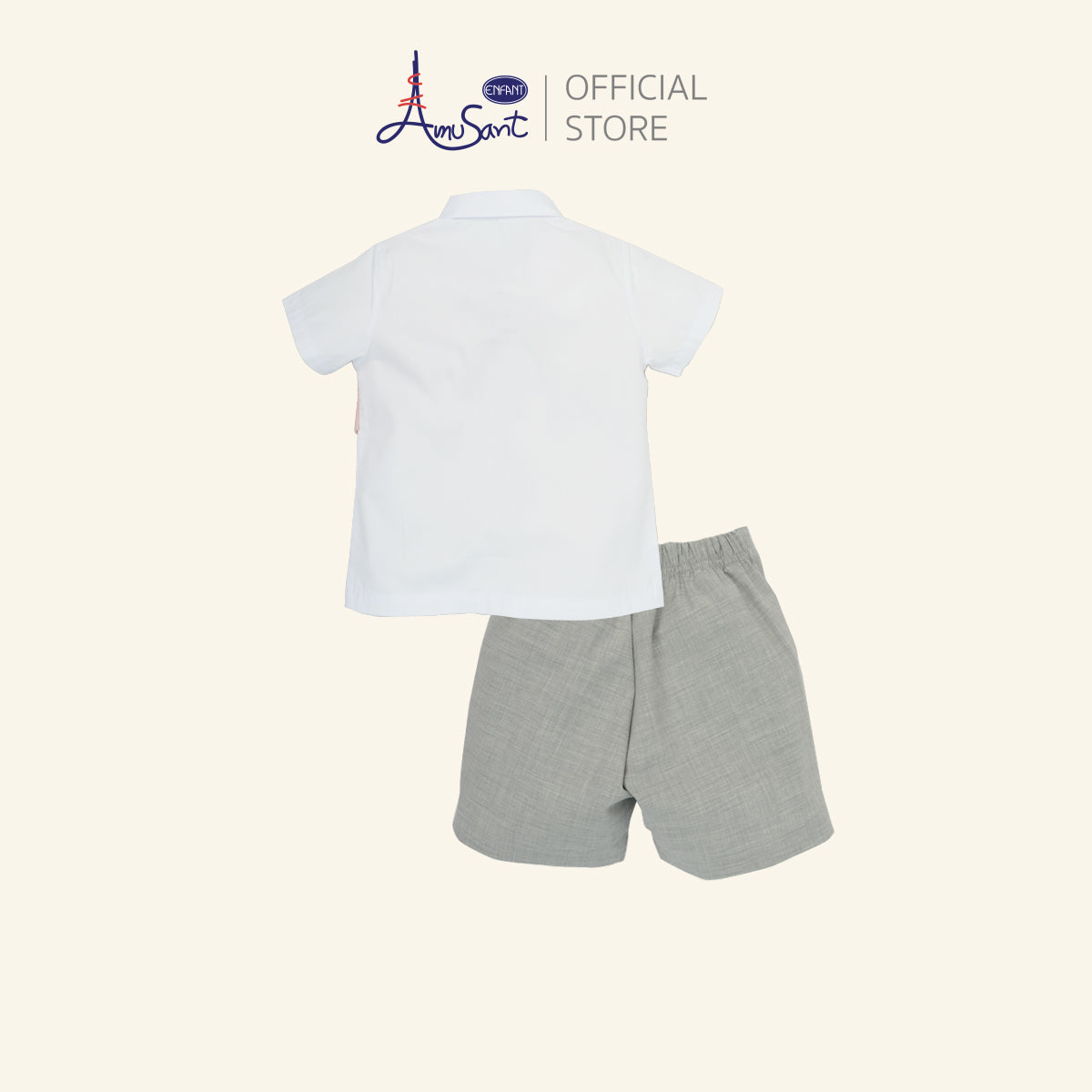 Amusant by Enfant – ชุดสูทเด็กผู้ชายสุดเท่ พร้อมโบว์ลายทางEH1N20