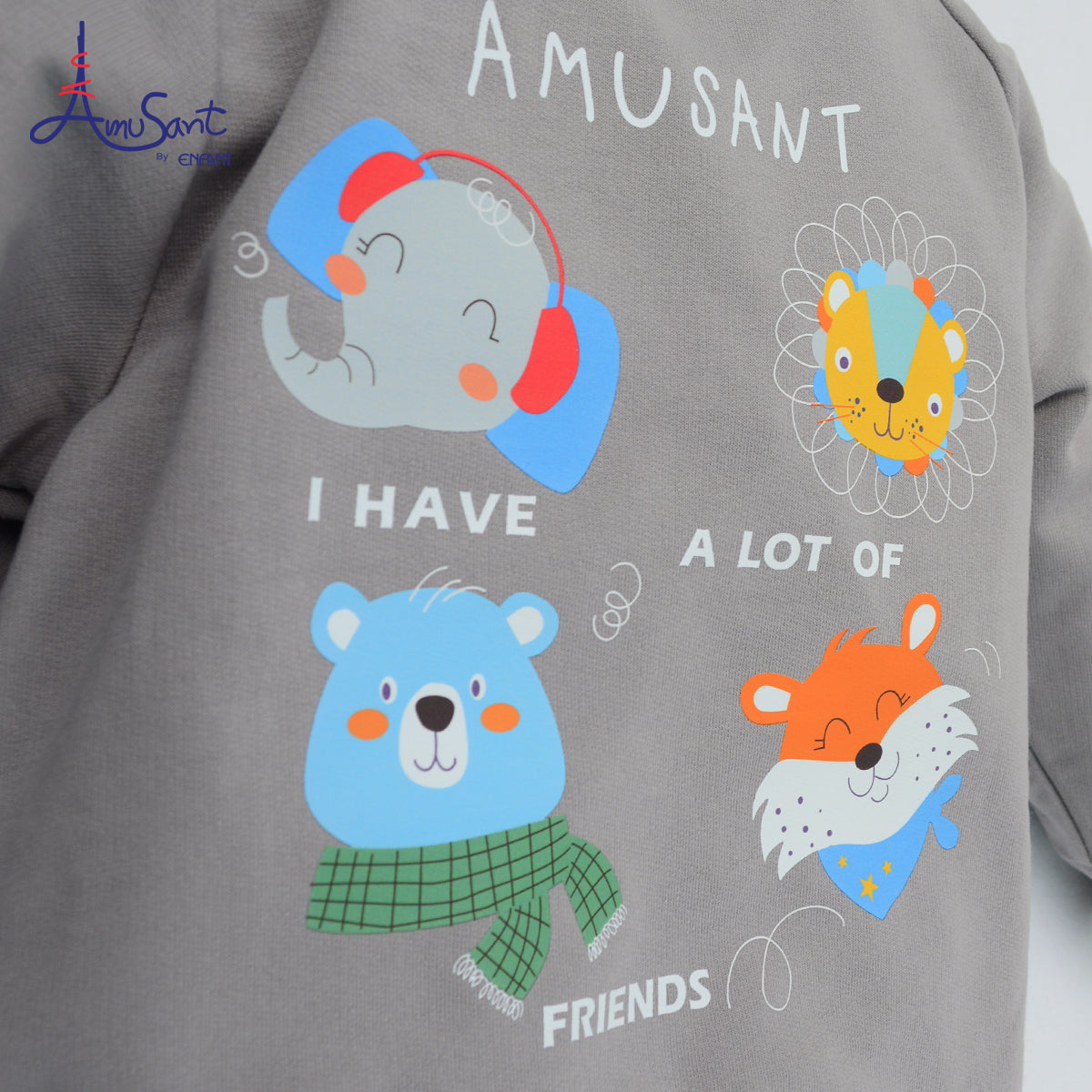 Amusant by Enfant (เสื้อแขนยาว + กางเกงขายาวกระเป๋าแปะ) EH1N50
