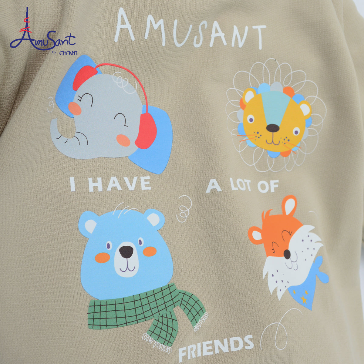 Amusant by Enfant (เสื้อแขนยาว + กางเกงขายาวกระเป๋าแปะ) EH1N50