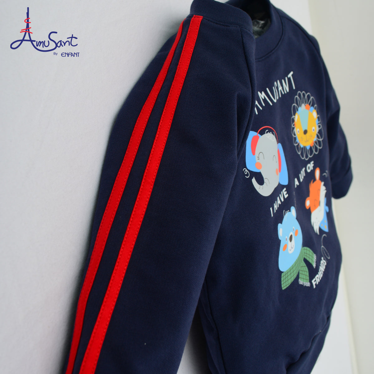 Amusant by Enfant (เสื้อแขนยาว + กางเกงขายาวกระเป๋าแปะ) EH1N50