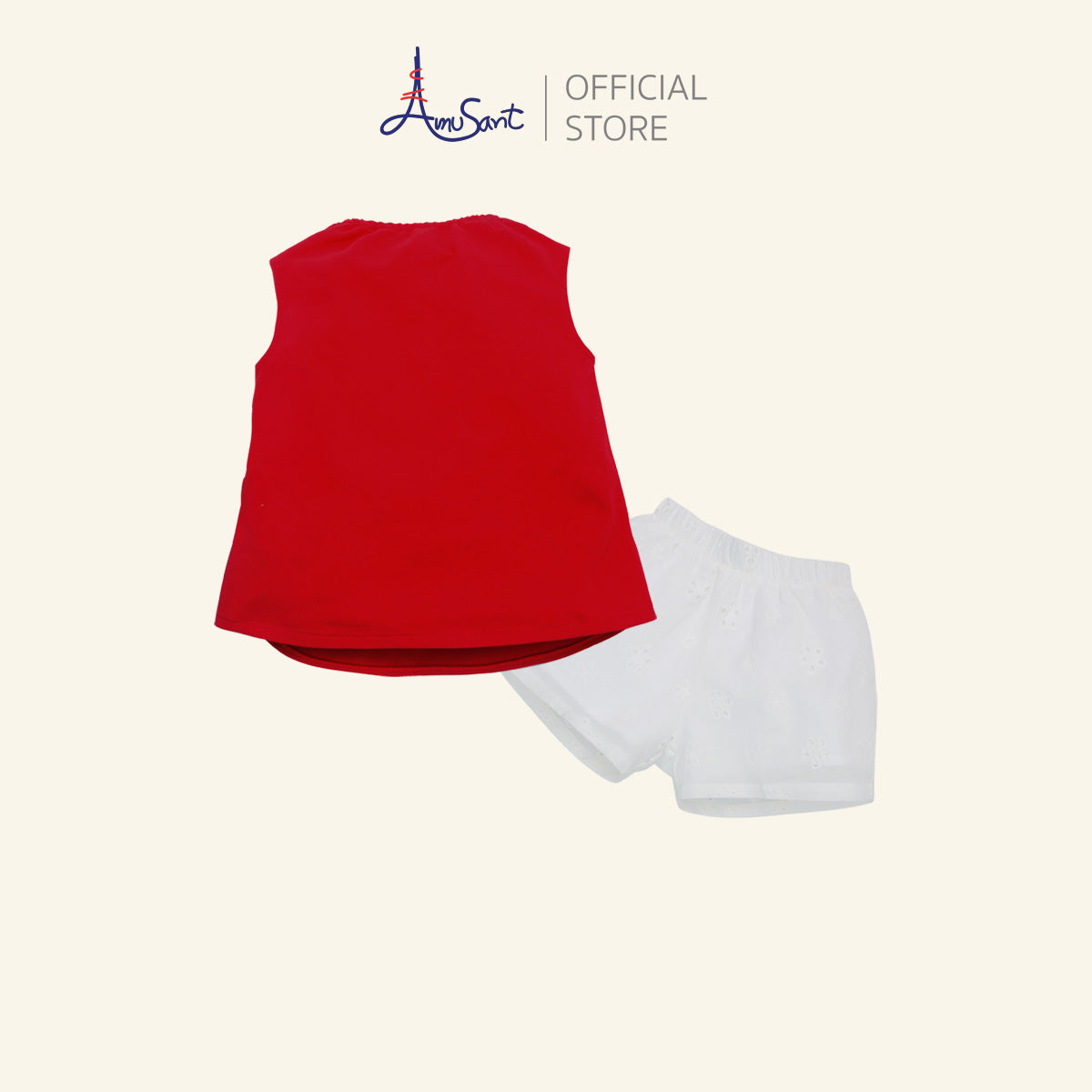 Amusant ชุดเสื้อผ้าเด็กหญิง ผ้ายืด Cotton Spandex สำหรับ 1 - 8 ปี  EH1S21