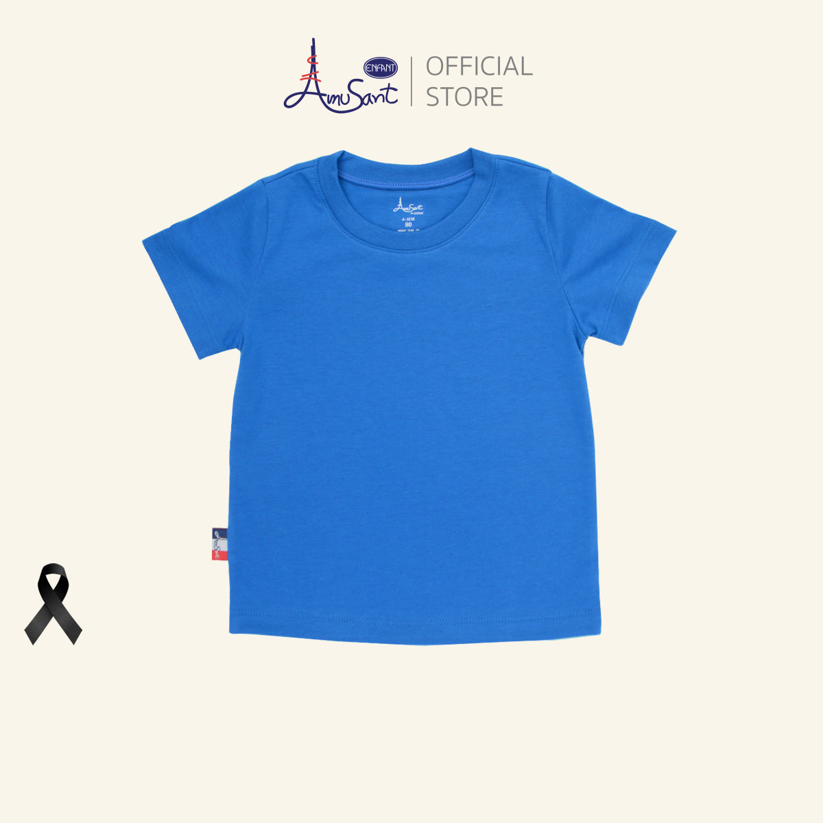 AMUSANT เสื้อยืด 4สี  โทนเข้ม เด็ก6เดือน-8ขวบ EH2K21