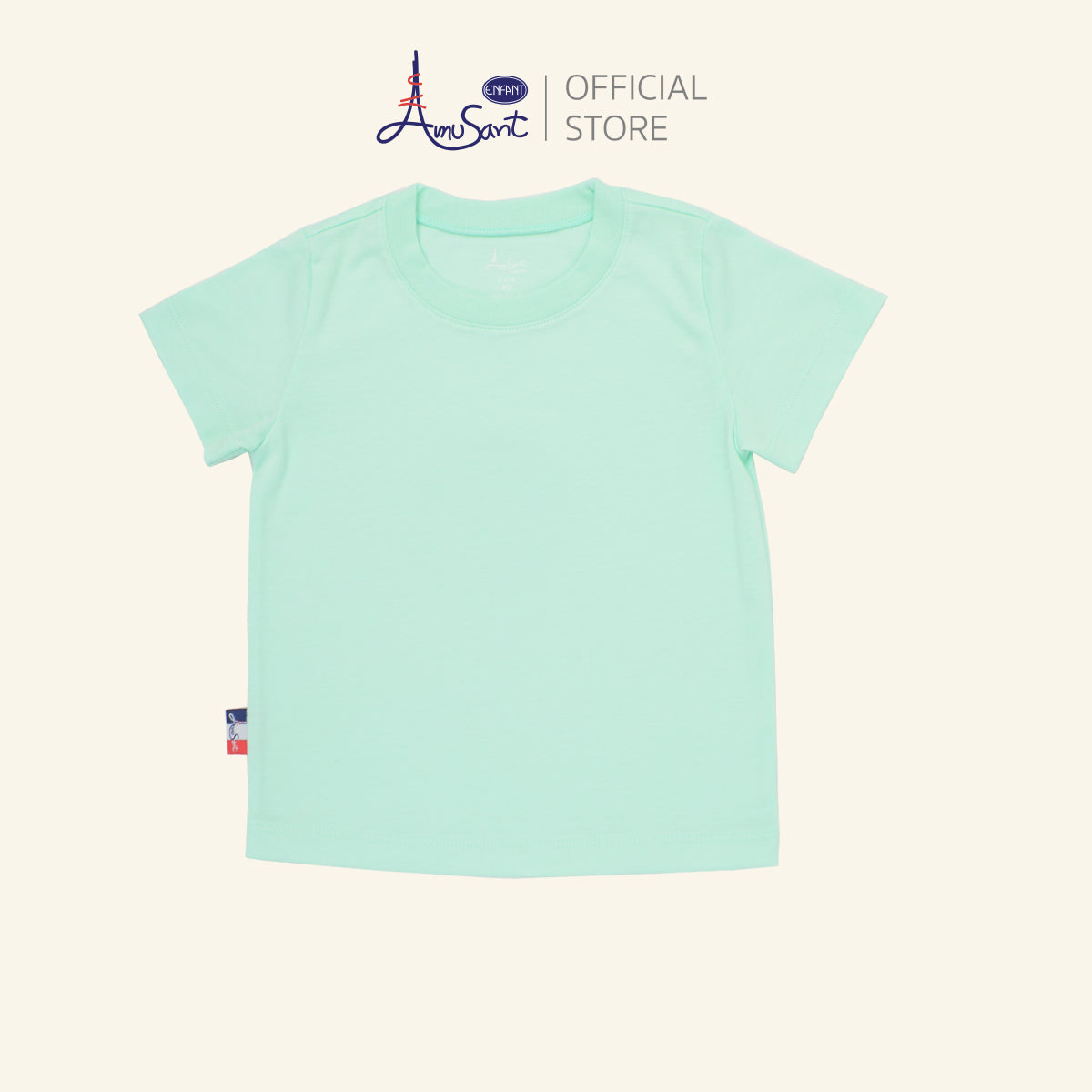 AMUSANT เสื้อยืด 4สี พาสเทล เด็ก6เดือน-8ขวบ EH2K21