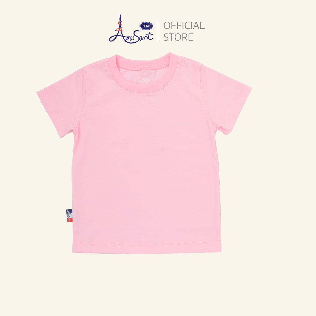 AMUSANT เสื้อยืด 4สี พาสเทล เด็ก6เดือน-8ขวบ EH2K21