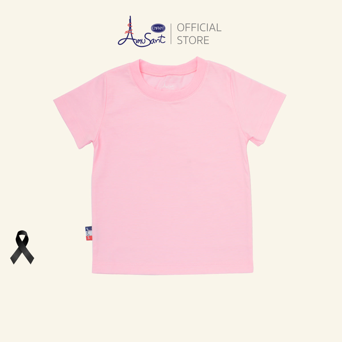 AMUSANT เสื้อยืด 4สี พาสเทล เด็ก6เดือน-8ขวบ EH2K21