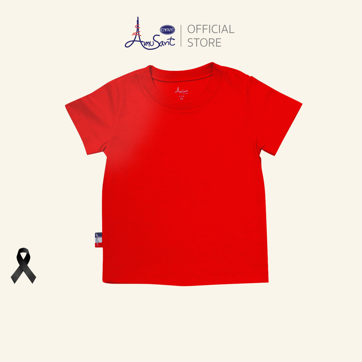 AMUSANT เสื้อยืด 4สี  โทนเข้ม เด็ก6เดือน-8ขวบ EH2K21