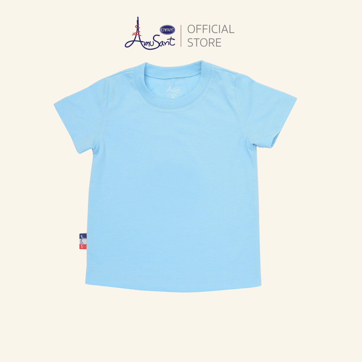 AMUSANT เสื้อยืด 4สี พาสเทล เด็ก6เดือน-8ขวบ EH2K21