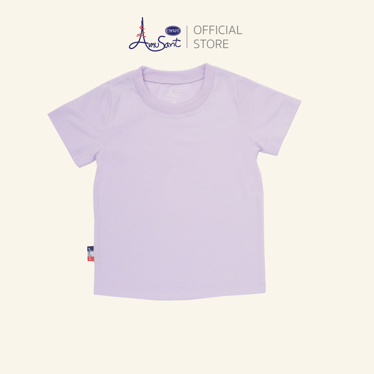 AMUSANT เสื้อยืด 4สี พาสเทล เด็ก6เดือน-8ขวบ EH2K21