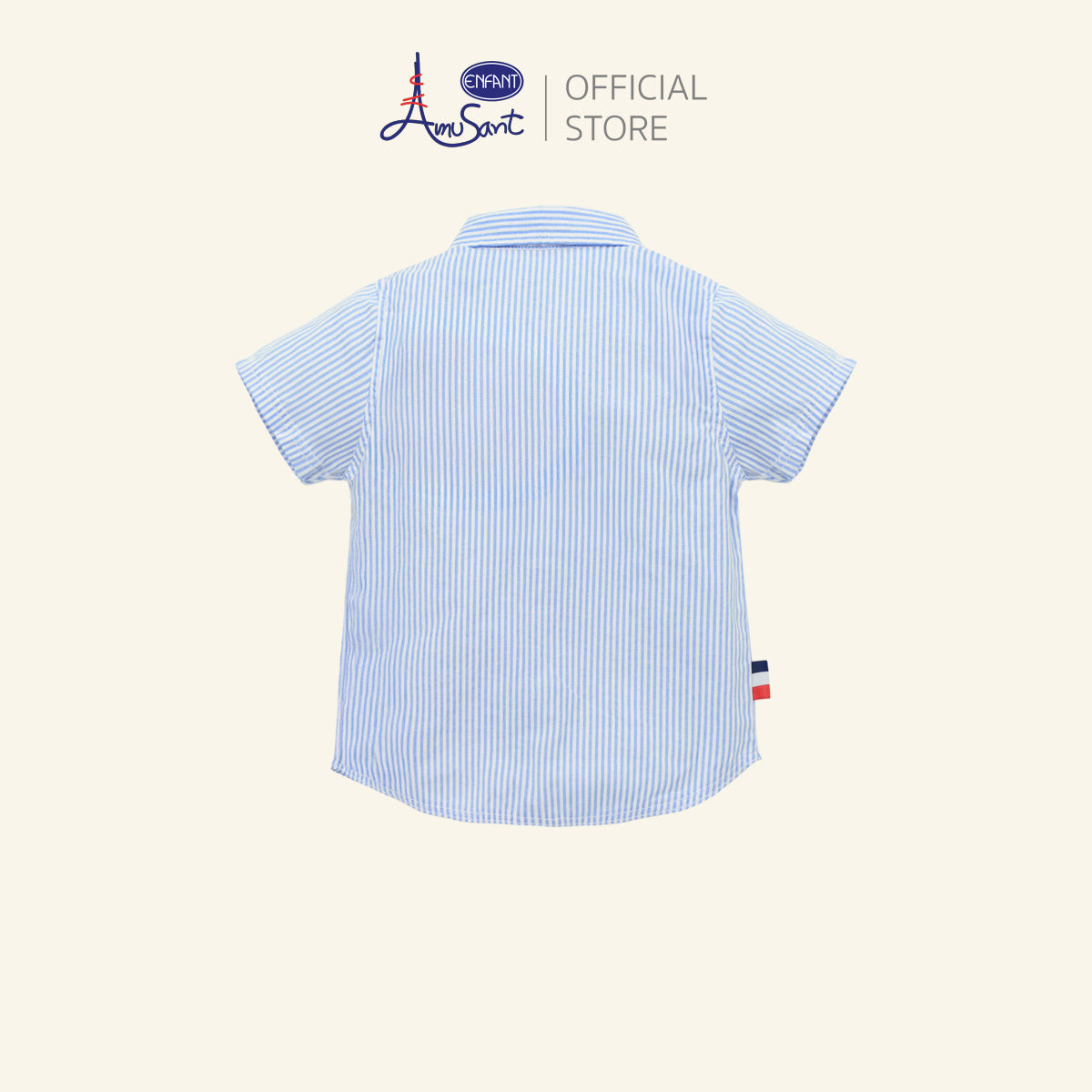 Amusantเสื้ออ๊อกซ์ฟอร์ดทอลาย 6เดือน-8ปี EH2K72