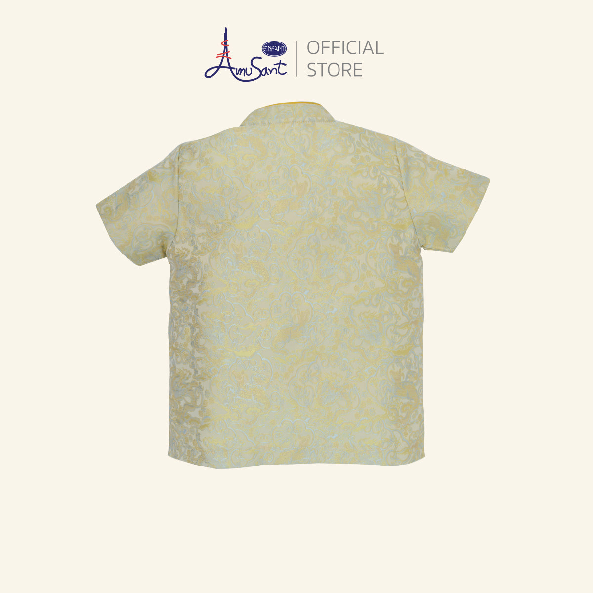 AMUSANT เสื้อคอจีน  6เดือน-10ปี เหลือง EH2N62