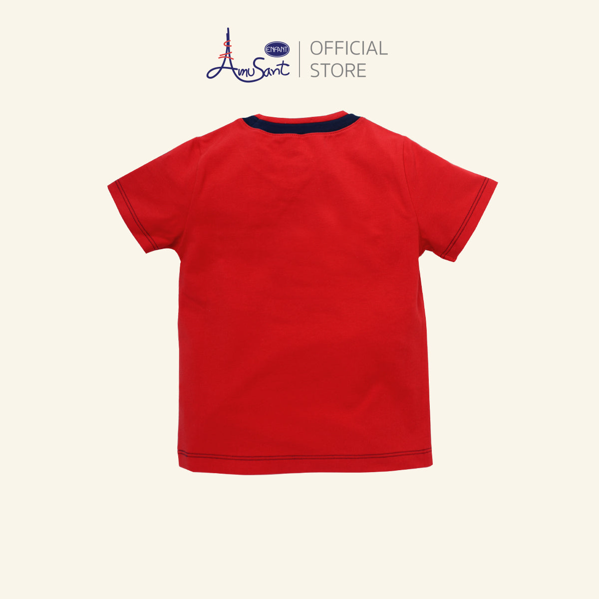 AMUSANT เสื้อยืด+กางเกง เด็กชาย 6เดือน-8ปี ลายช้าง (แยกชิ้น)  EH2N80